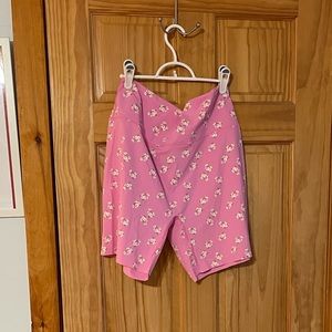 Aerie pink 7” biker shorts